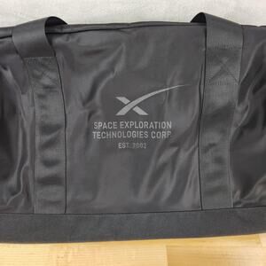 SpaceX Duffel Bag Black Nylon Soft Case Interplanetary Travel Official